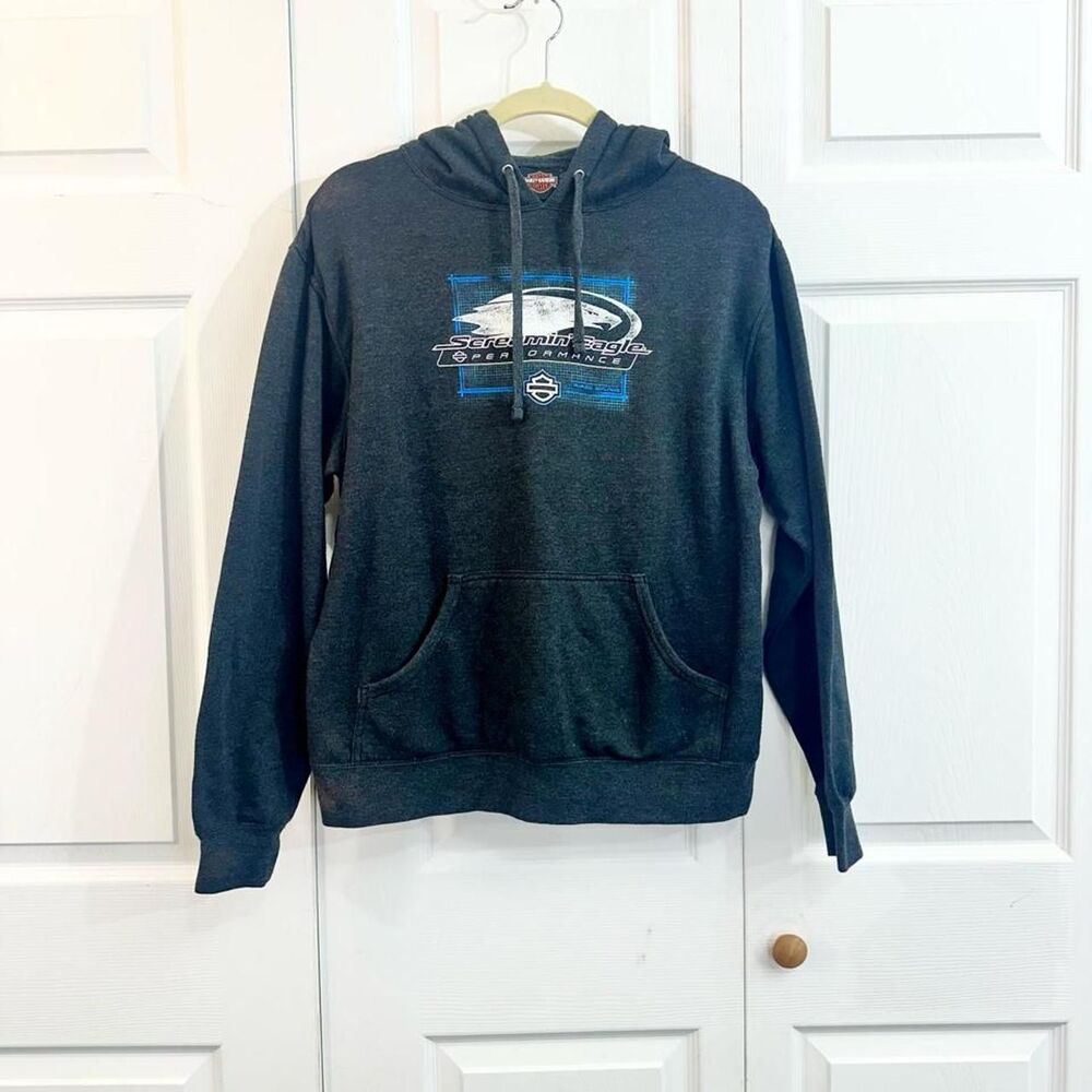Harley-Davidson Men's Grey Hoodie